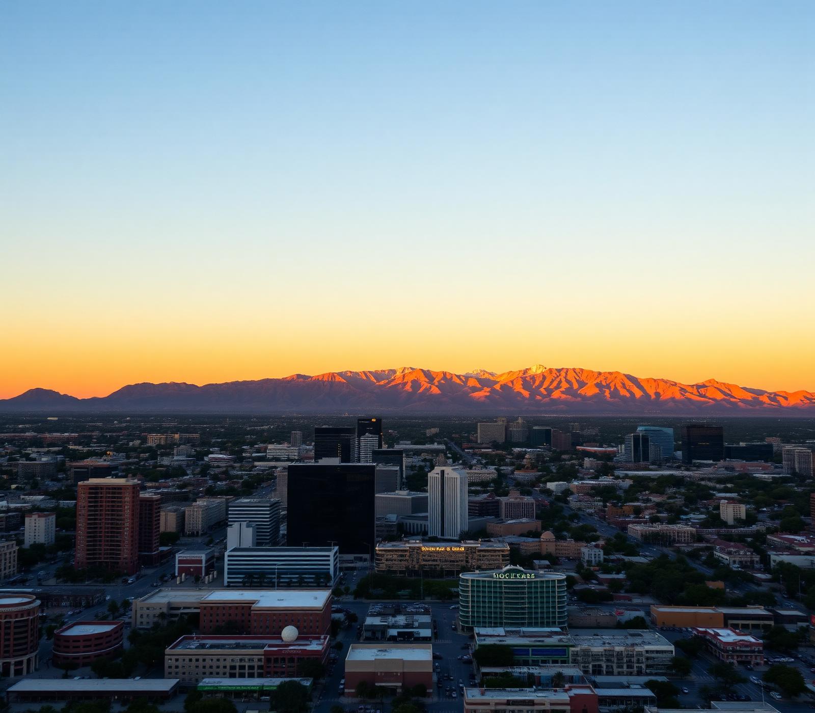 El Paso business community and skyline